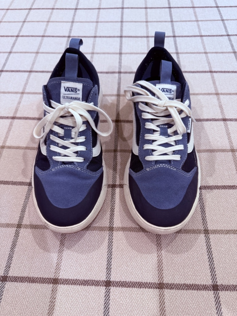 VANS UltraRange Exo Blue Men's Low Top Sneakers Navy Blue Suede Canvas Size 10.5